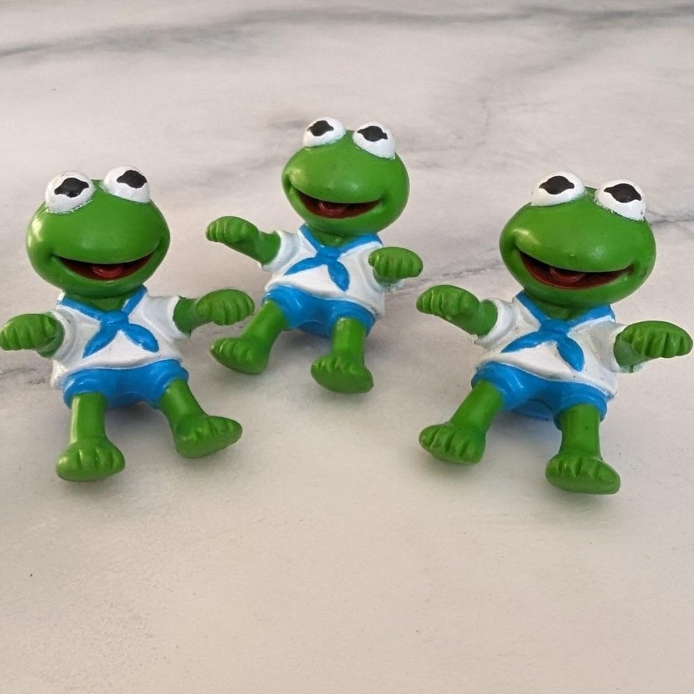 Vintage Baby Animal and Kermit Figures